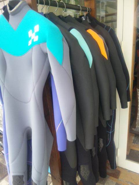 ウェットスーツ×入れ替え