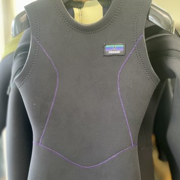 男女ペアルックのロングジョン